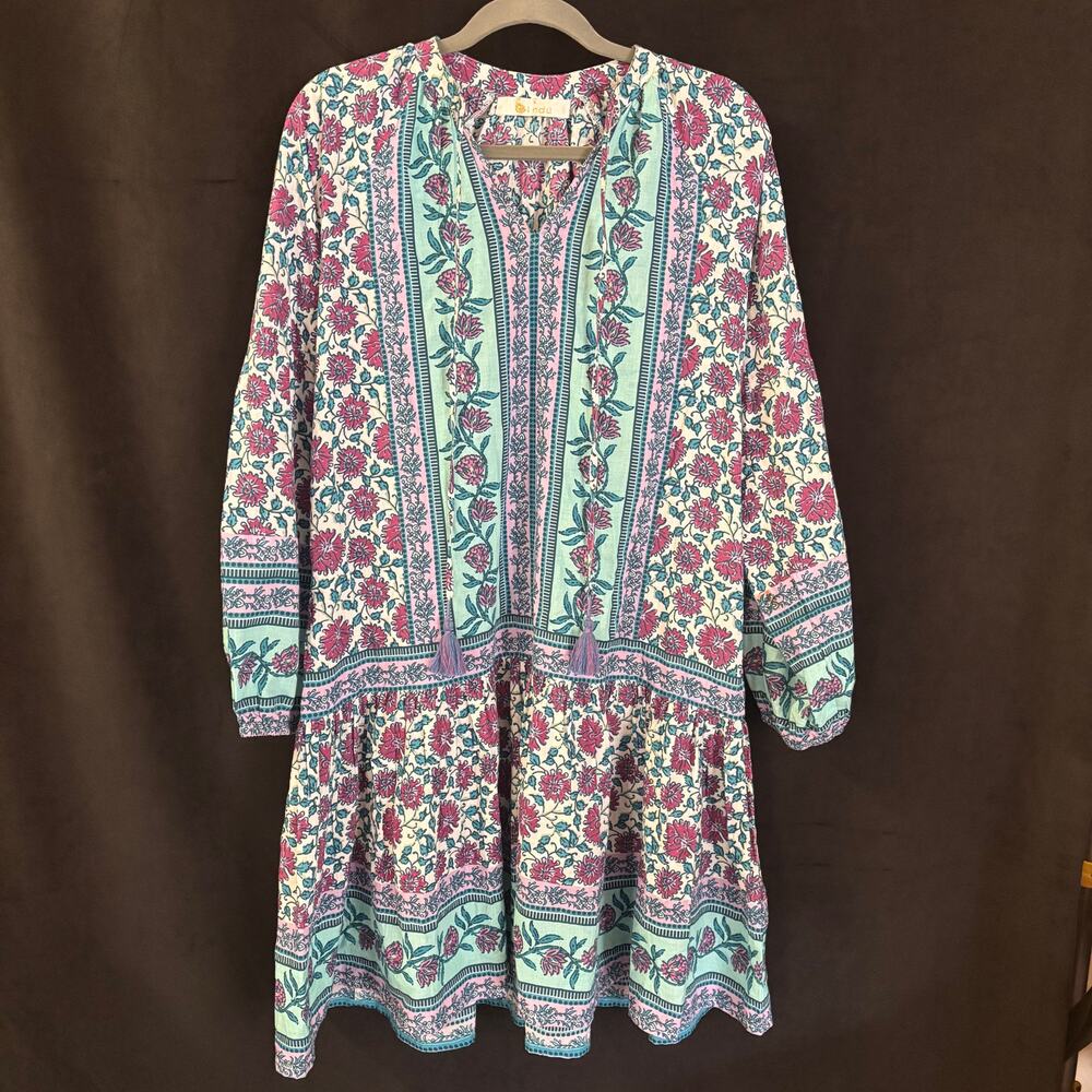 Bindu Purple and Blue Dress - Size Small